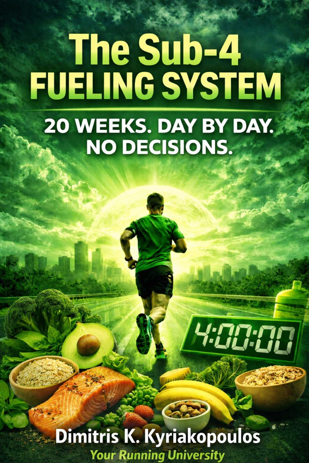 The Sub-4 Fueling System 20 Weeks. Day by Day. No Decisions. ISBN:978-618-88246-3-8