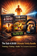 The Sub-4:30 Ultimate Trinity Bundle Subtitle: Training + Fueling + Audio. The Complete Experience.